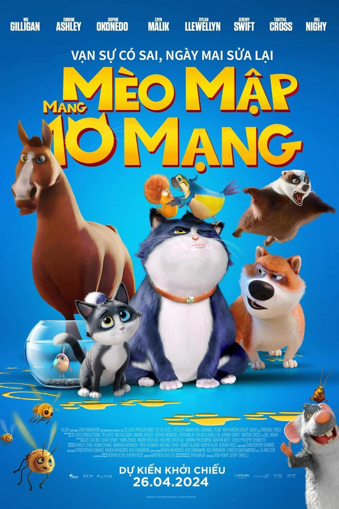 Mèo Mập Mang 10 Mạng (10 Lives) [2024]